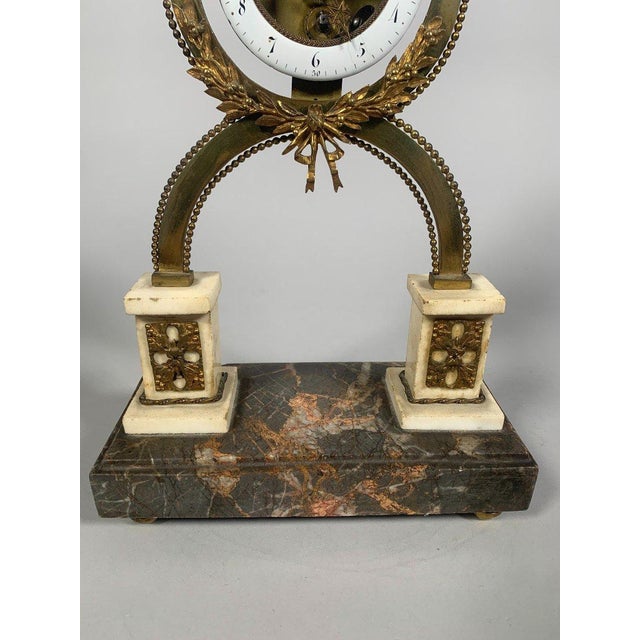 Louis XVI period skeleton clock For Sale - Image 6 of 11