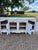 Elegant French 19th-century Louis XV sideboard crafted in walnut and finished in a charming distressed painted white...