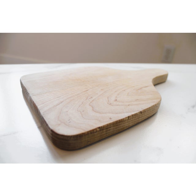 Wood Stacked Vintage Farmhouse Bread Boards/Raw Dry Finish For Sale - Image 7 of 8