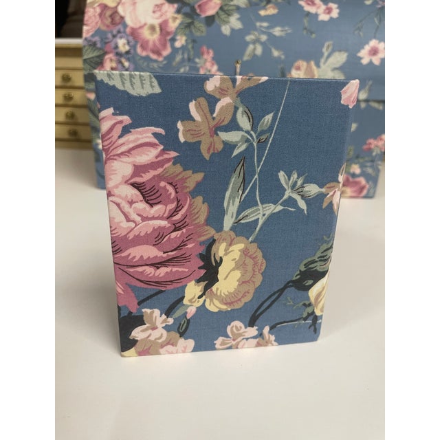 Vintage Fabric Covered Domed-Top Jewelry Box and Photo Frame For Sale - Image 15 of 15