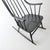 Black Vintage Scandinavian Rocking Chair by Lena Larsson for Nesto, 1960 For Sale - Image 8 of 15