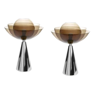 Lotus Table Lamps by Mason Editions, Set of 2