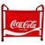 This magazine rack is finished in the iconic Coca-Cola red and features a sturdy metal frame with a canvas storage...