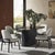Contemporary Four Hands Oranda Dining Table - Black Marble For Sale - Image 3 of 11