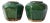 Chinese Green Glazed Shiwan Pottery Jars, 1890s, Set of 2 For Sale