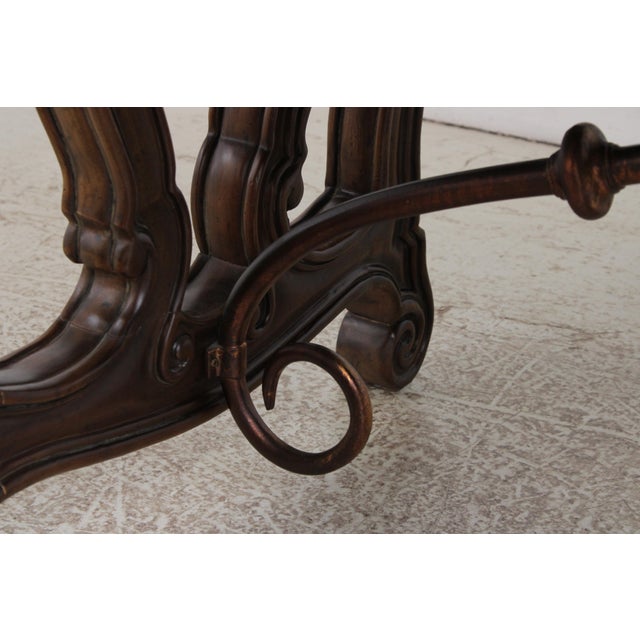French Louis XIV Style Walnut Dining Table For Sale - Image 10 of 15