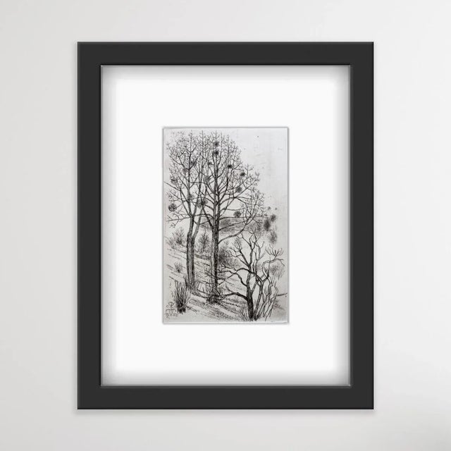 2000 - 2009 Leszek Rózga, Fields, 1987, Ink on Paper Drawing For Sale - Image 5 of 6