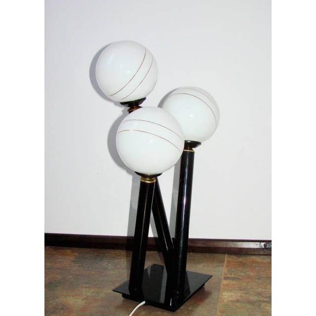 Modern Modern Floor Lamp in Metal and Glass, 1990s For Sale - Image 3 of 8