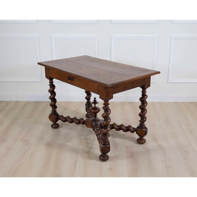 French 19th Century Louis XIII Style Walnut Table For Sale In Atlanta - Image 6 of 9