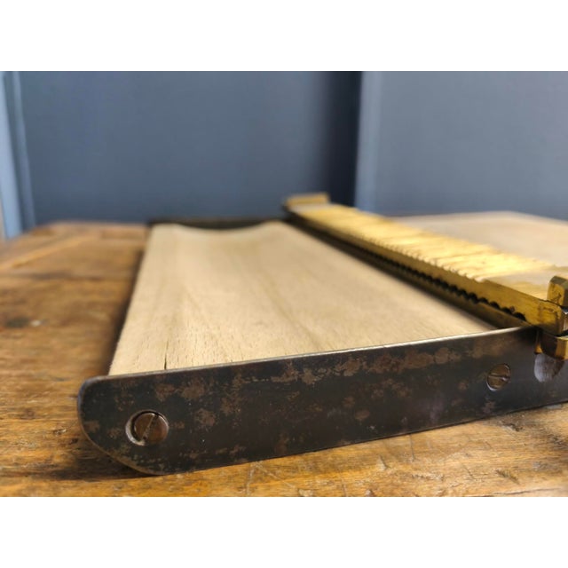 This set was used to make tablets. All pieces are original, wood and metal (copper) combination tools. The tools are in...