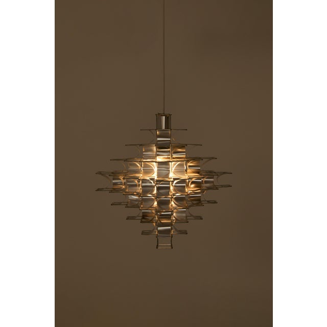 Cassiopée 9-Tier Pendant Light by Max Sauze, 1970s For Sale - Image 4 of 15