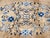 Chinese 19th Century Oversized Chinese Peking Hand-Knotted Rug in Tan, Navy, Blue For Sale - Image 3 of 18