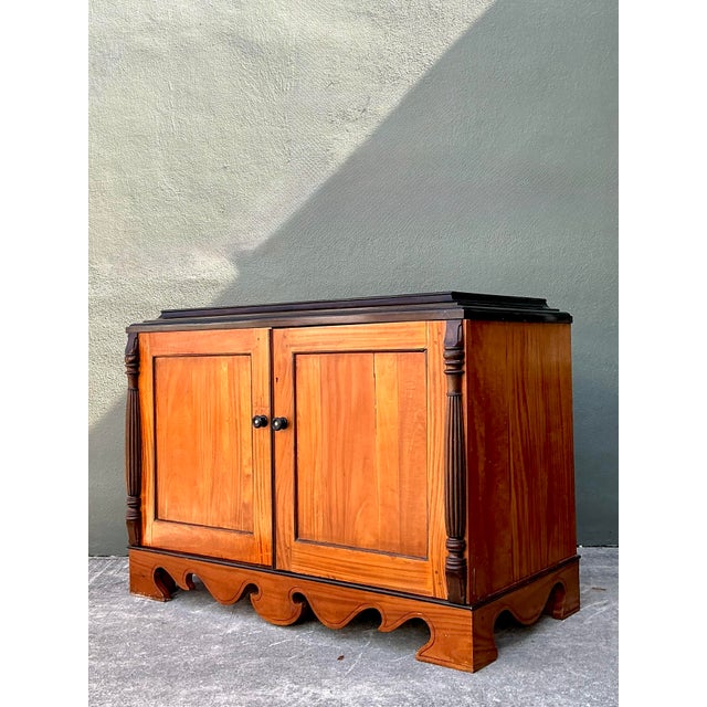 Vintage Double Door Column Sideboard For Sale - Image 9 of 12