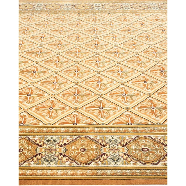 Solo Rugs Mogul, One-of-a-Kind Hand-Knotted Area Rug in Yellow, 6' 2" x 8' 10" For Sale - Image 4 of 8