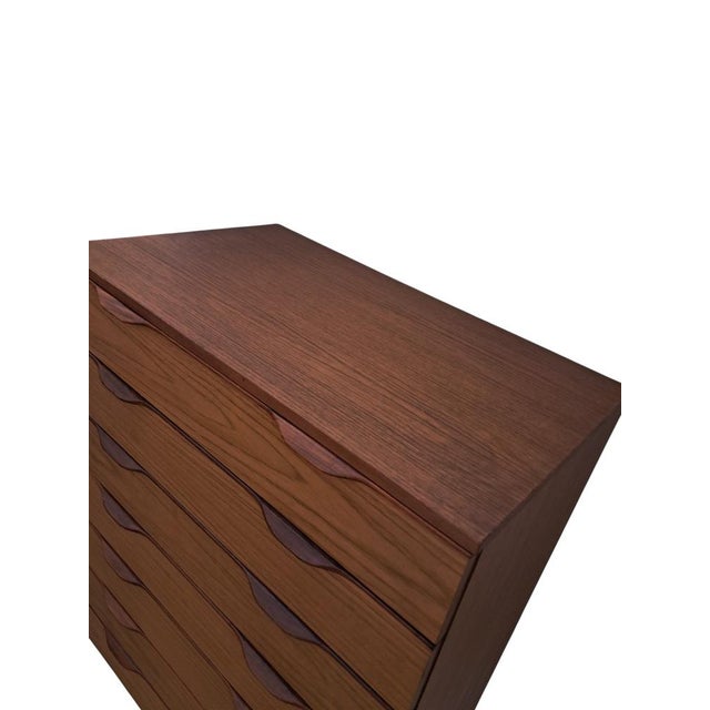 Mid-Century Tallboy Chest of Drawers in Teak, Europa, 1960s For Sale - Image 10 of 17