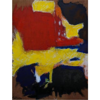 Giorgio Lo Fermo, Informal Painting, 2015, Oil on Plywood For Sale