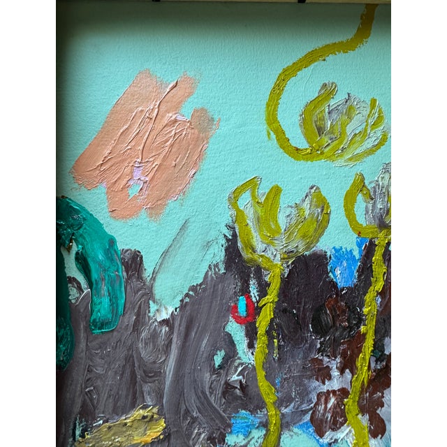 2020s 2024 Ak Hardeman Original Abstract Painting in Vintage Frame For Sale - Image 5 of 9