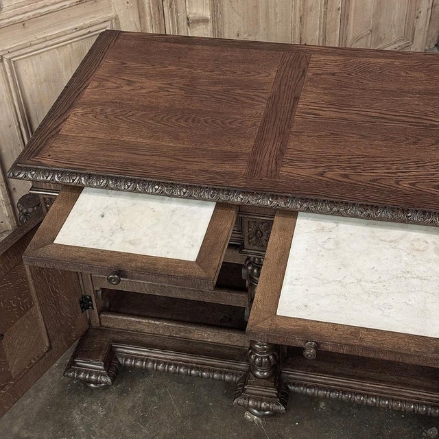 19th Century French Renaissance Hunt Buffet ~ Credenza For Sale - Image 16 of 18