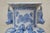 Chinese Chinoiserie Blue & White Porcelain Dragon Foo Dog Mantel Vase Urn For Sale - Image 6 of 13