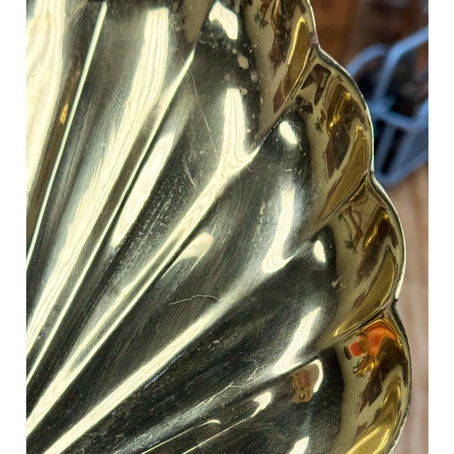 Metal Vintage Hollywood Regency Style Brass Candle Wall Sconces, a Pair For Sale - Image 7 of 7