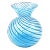 Torcello Bud Vase, Aqua Stripes For Sale