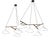 Emily Group of Seven Pendant Light in White Semi-Matte by Daniel Becker for Moss Objects For Sale