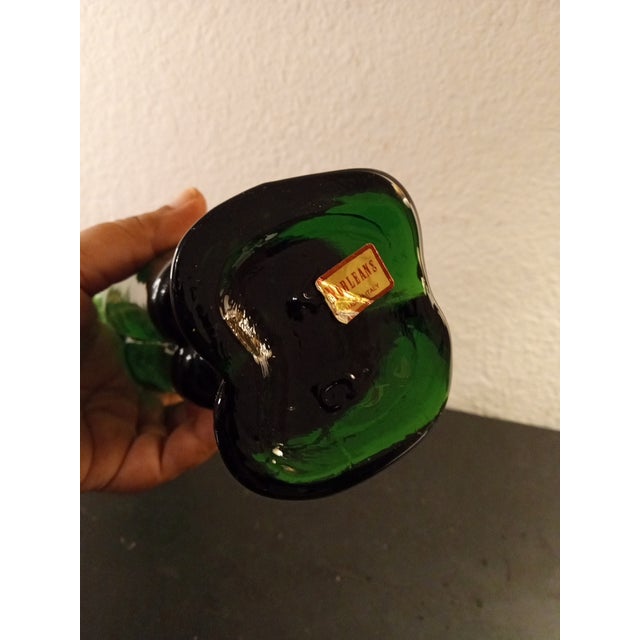 RARE Italy 15" Green Empoli BUGLE BOY Decanter with Stopper. This rare vintage Italian Empoli decanter is a must-have for...