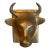 Vintage Brass Cow Head For Sale