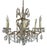 Brass and Lead Crystal Chandelier from Palwa, 1960s For Sale