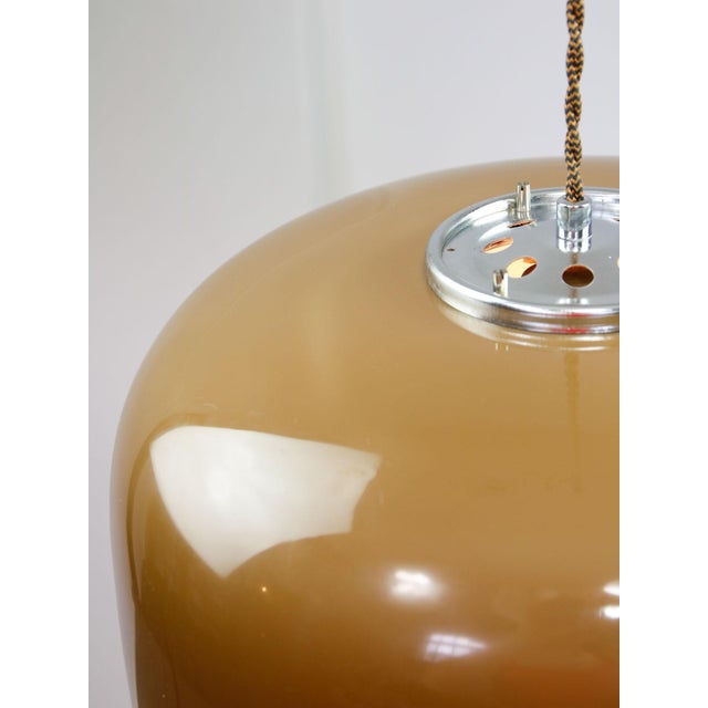 Space Age Brown Pendant Lamp from Guzzini, 1960s For Sale - Image 9 of 18