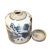 Chinese Blue White Ceramic Oriental Scenery Graphic Container Urn Jar For Sale - Image 4 of 7