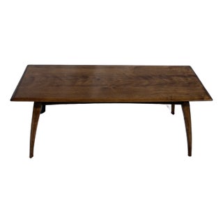 1960s Heywood Wakefield Walnut Mid Century Modern Coffee Table For Sale