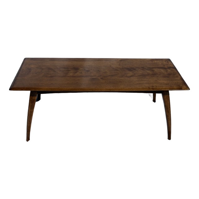1960s Heywood Wakefield Walnut Mid Century Modern Coffee Table For Sale