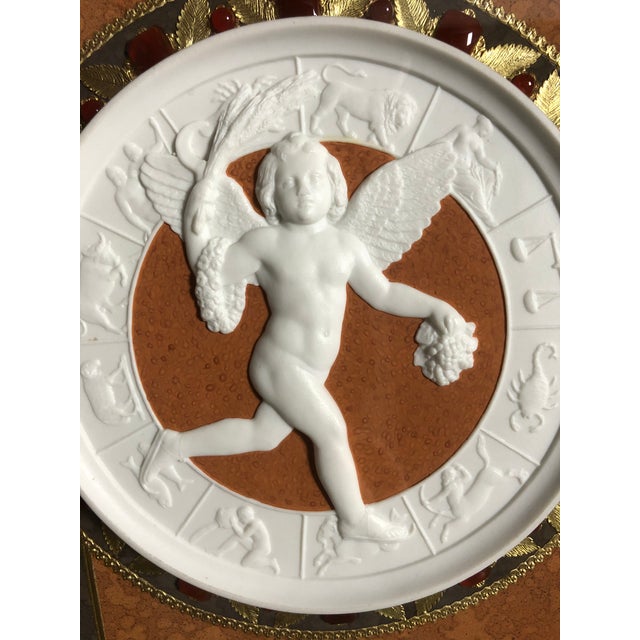 Manufacture de Sevres Plaque With Cornelian Cabochons and Gilt Bronze Mounts For Sale - Image 4 of 11