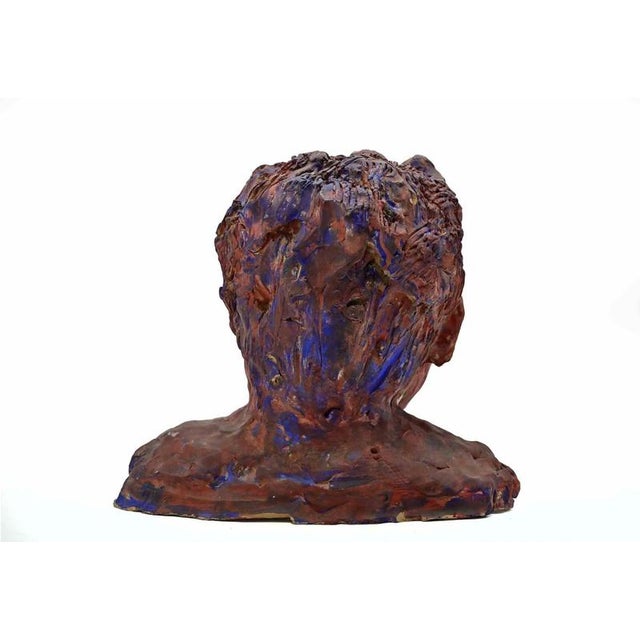 Sirio Pellegrini, Portrait Sculpture, 1960s, Terracotta For Sale - Image 3 of 5