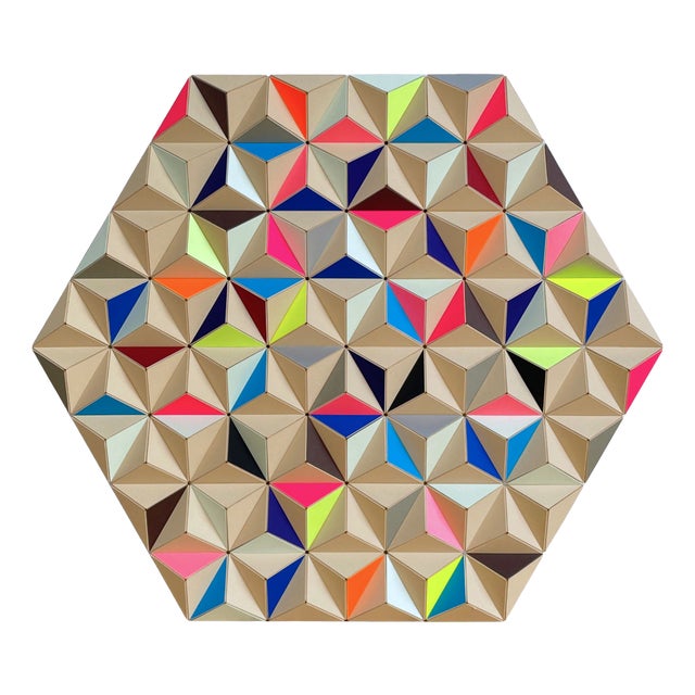 Sebastian Welzel, Ais-7 Topographie, Laminated Cardboard, Limited Edition 1 of 1 For Sale