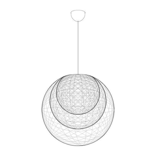 The spun thread design is reminiscent of a cocoon and gives off a soft light that is enhanced by the double and triple...