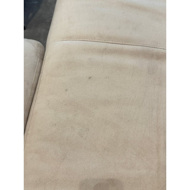 Italsofa 3 Pieces Microsuede Cream Sectional For Sale - Image 14 of 14