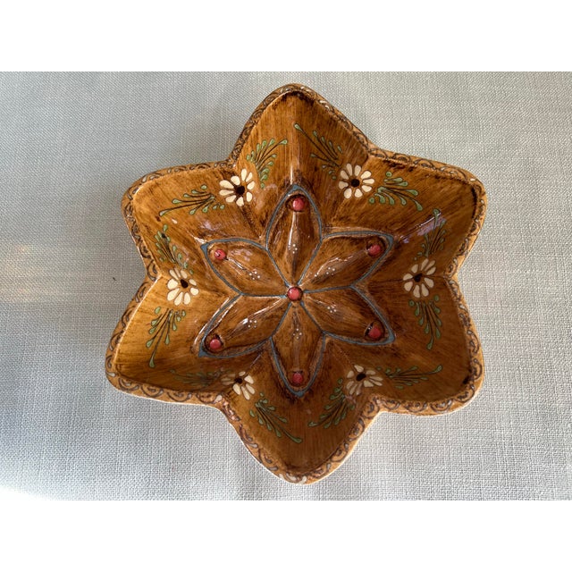 Vintage French Hausswirth Soufflenheim Pottery Star Cake Mold For Sale - Image 9 of 12
