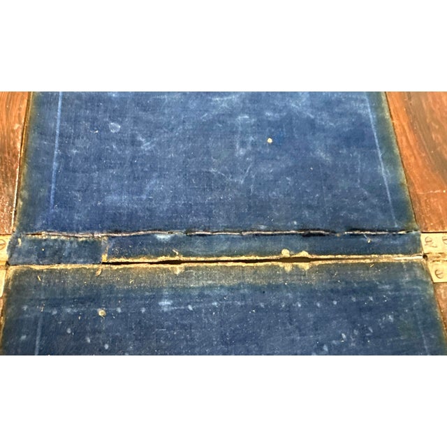 Quality Antique 19th Century Handmade Wood Bronze Writing Lap Desk Domed Box For Sale - Image 17 of 17