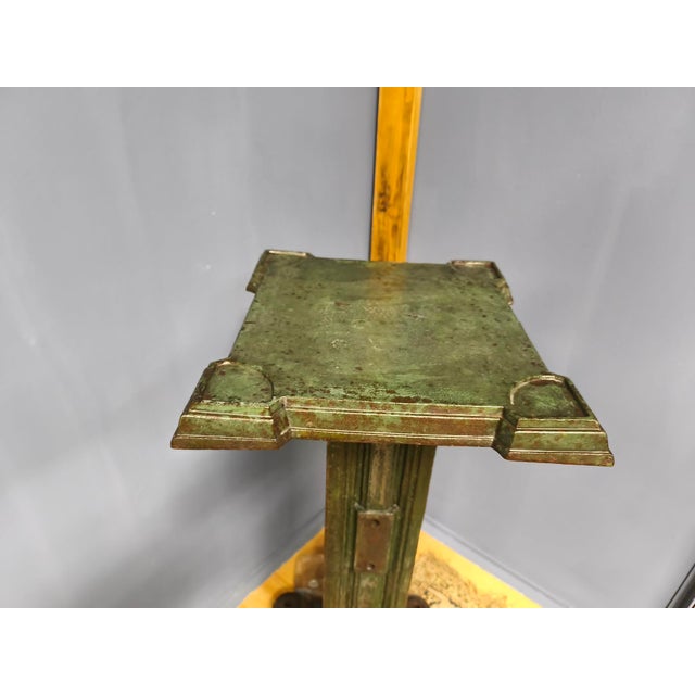 Large Cast Iron Pedestal with Cast Iron Machine Leg, 1890s, Set of 2 For Sale - Image 13 of 18