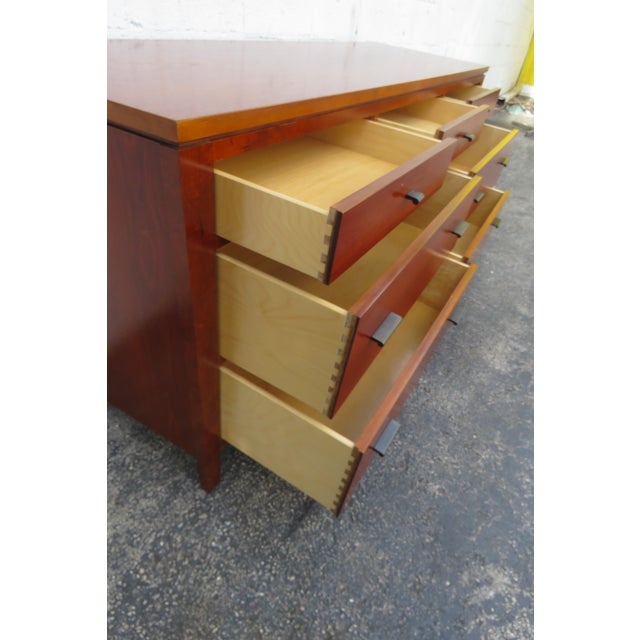 Late 20th Century Stanley Modern Low Long Dresser Bathroom Vanity 5916 For Sale - Image 5 of 12