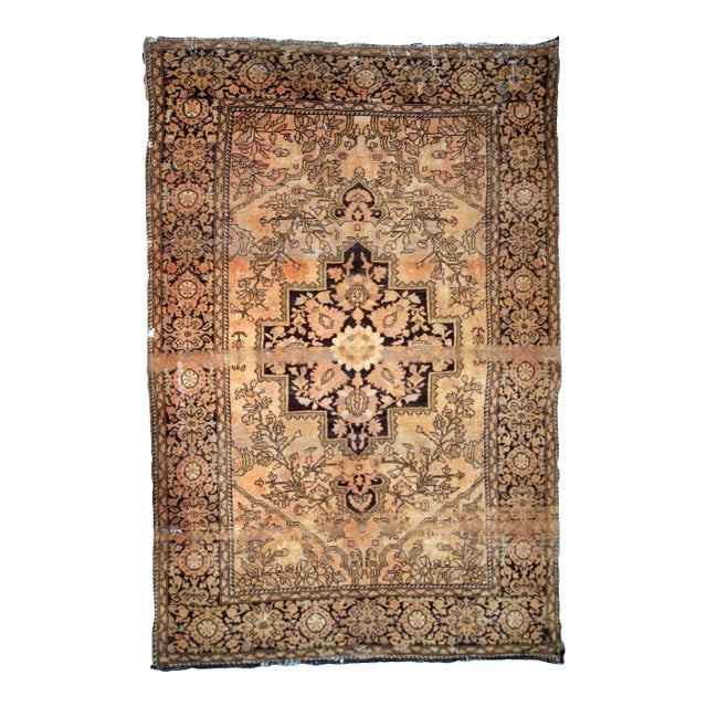 1880s, Handmade Antique Persian Sarouk Farahan 3.4' X 5.3' For Sale