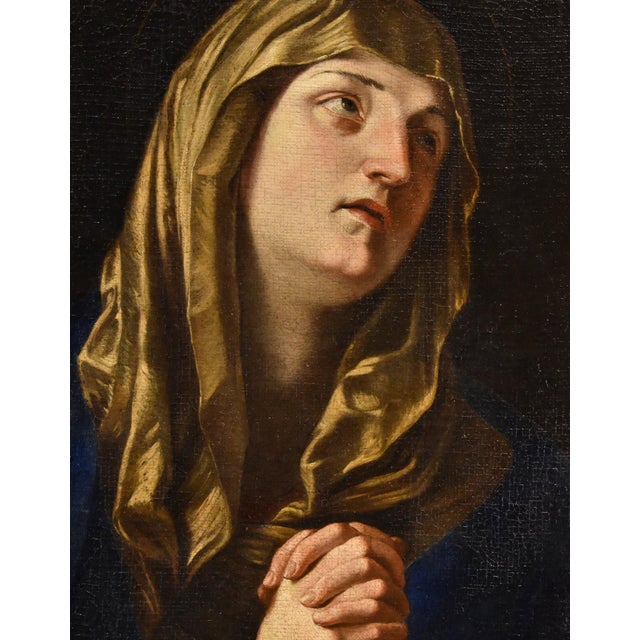 After Guido Reni, Mater Dolorosa Reni, 1650, Oil on Canvas For Sale - Image 11 of 15