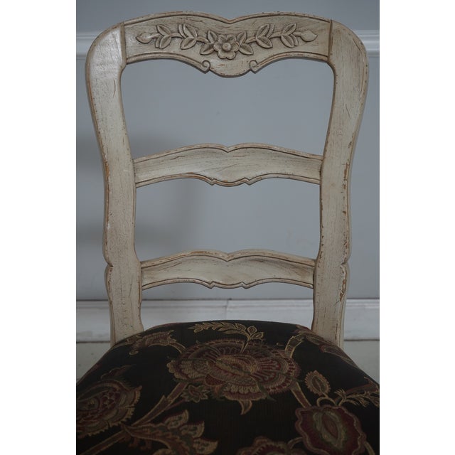1980s Set of 4 Country French Dining Room Chairs For Sale - Image 5 of 18
