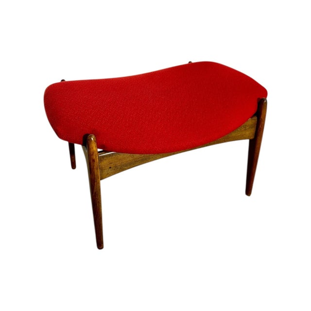 Ib Kofod-Larsen Lounge Chair and Ottoman, Denmark 1960 For Sale - Image 9 of 10