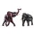 Large African Ebonized Wood Elephants, 2 For Sale