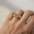 Not Yet Made - Made To Order Oval Bezel Peridot Ring for Men Silver, Gold, Size 10 For Sale - Image 5 of 5