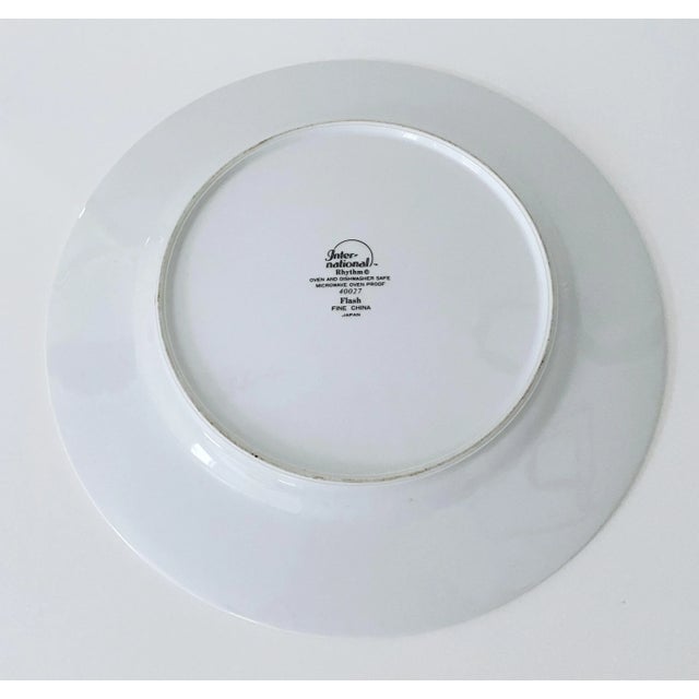 1980s postmodern International Rhythm "Flash" platter. Perfect postmodern colors and design. Made in Japan. Dimensions:...