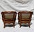 Mid 20th Century Carved French Country Cane Barrel Armchairs With Green Cushions-Set of 4 For Sale - Image 9 of 16